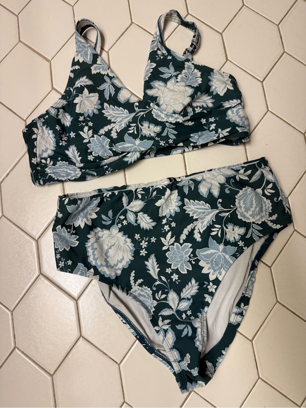 Tuckernuck Floral High-Waist Bikini